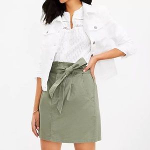 NWT - LOFT Petite Tie Waist Pocket Skirt